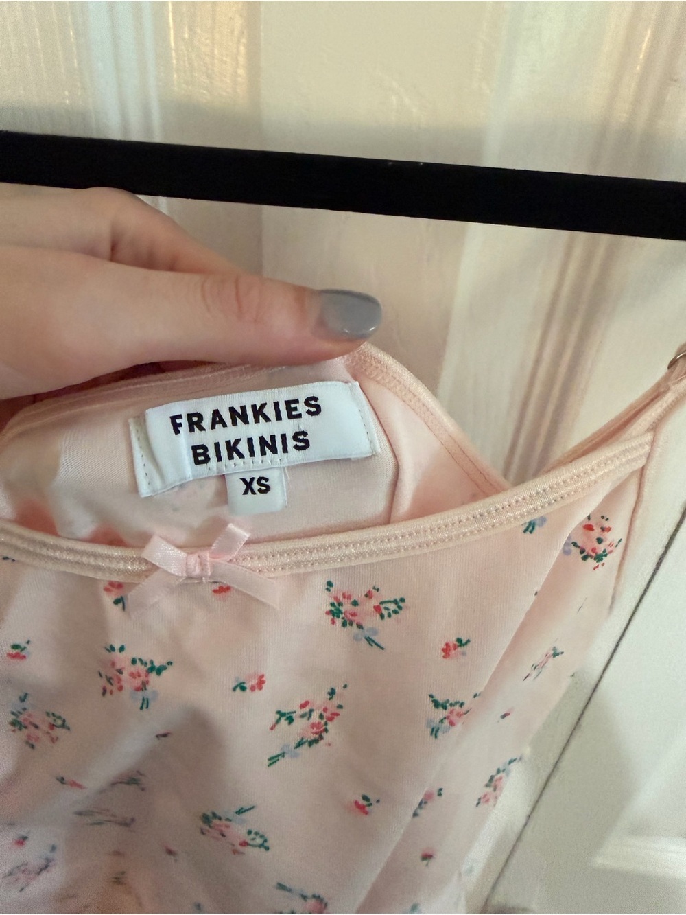 Frankie's Bikinis Gwen Floral Mini Dress Pink Floral Babygirl Size XS NWT - Picture 3 of 5
